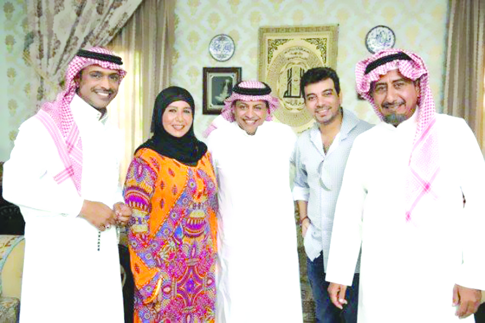 ناصر القصبي مع نجوم «العاصوف»