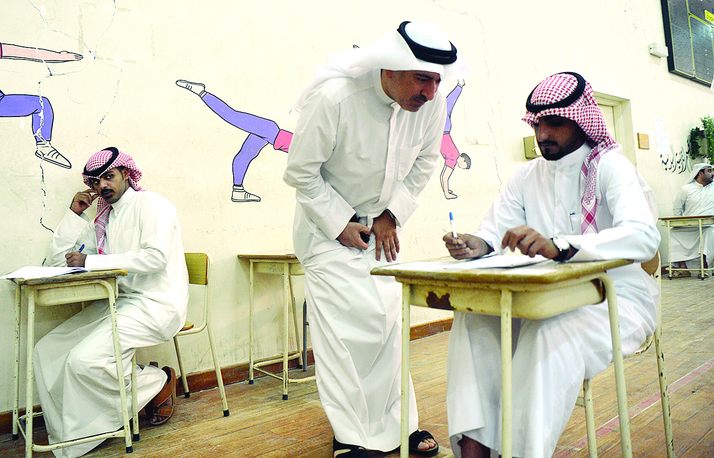 حديث بين الغيث وأحد دارسي التعليم المسائي