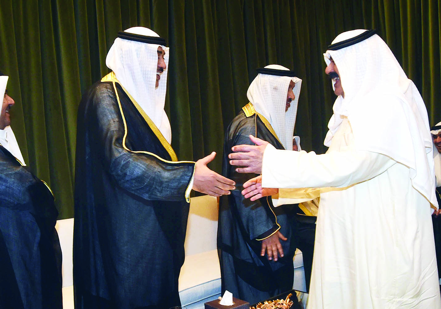 صباح الخالد وخالد الجارالله يتبادلان التبريكات