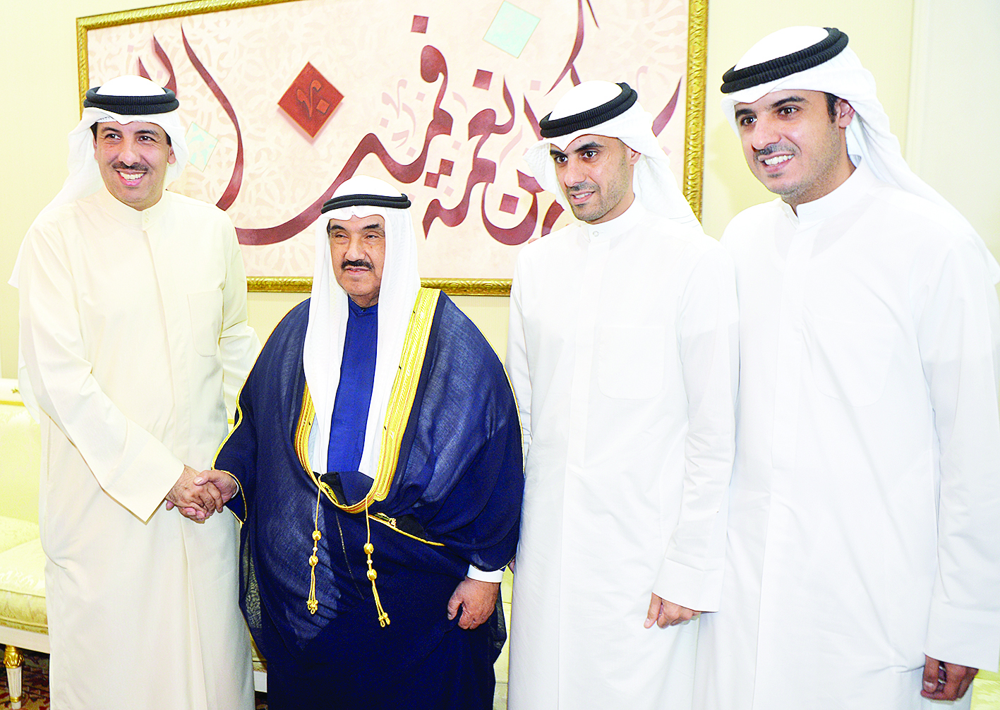 ناصر المحمد ومرزوق وبدر وفيصل الخرافي