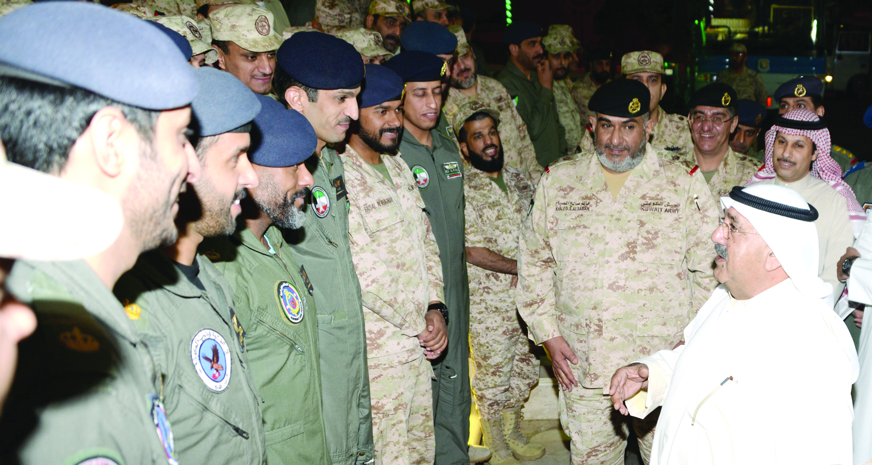 ...ومخاطباً أفراد القوة الجوية