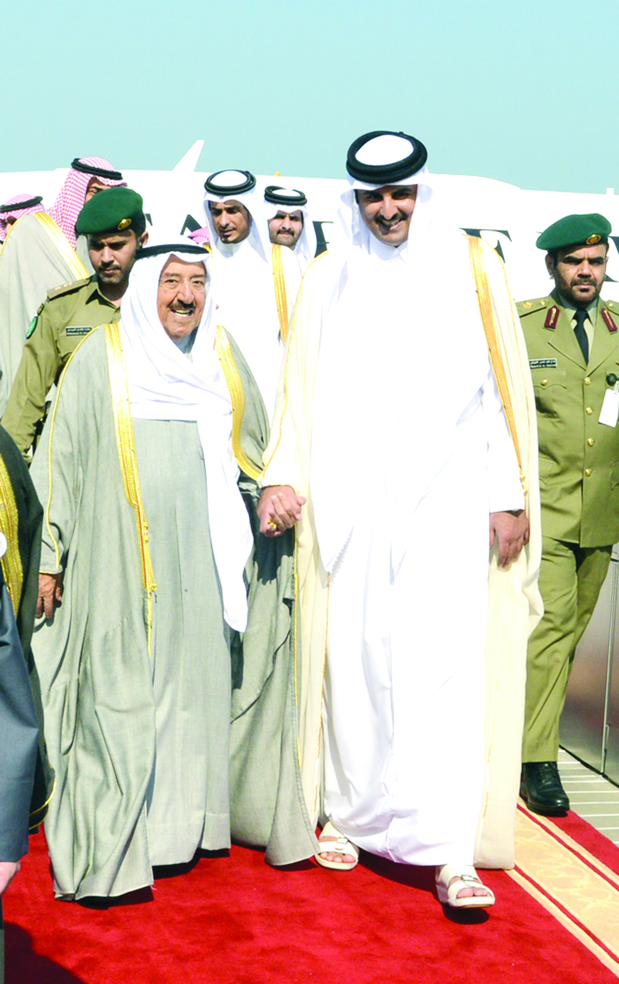 سمو الأمير في قطر 