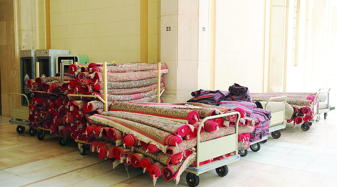 تحضير لفرش السجاد