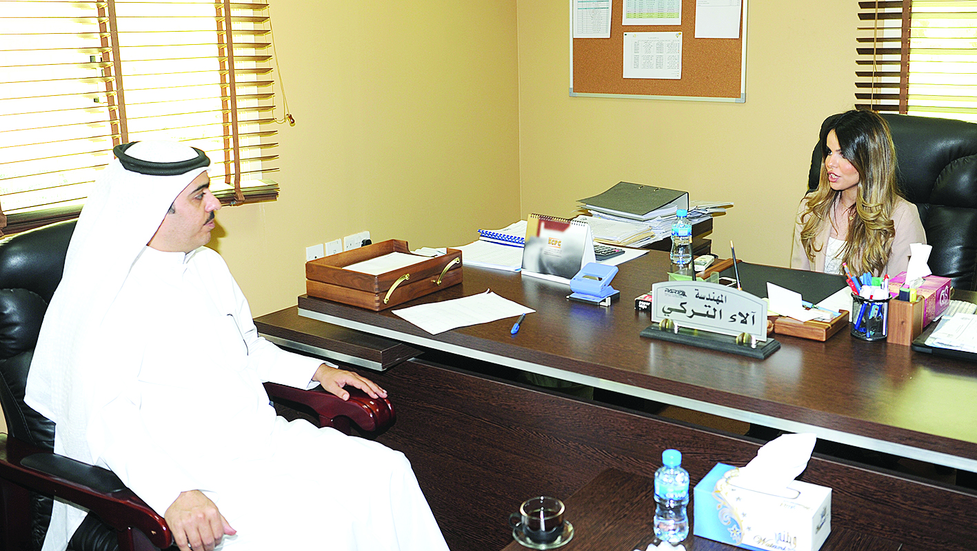 آلاء التركي متحدثة للزميل محمد صباح