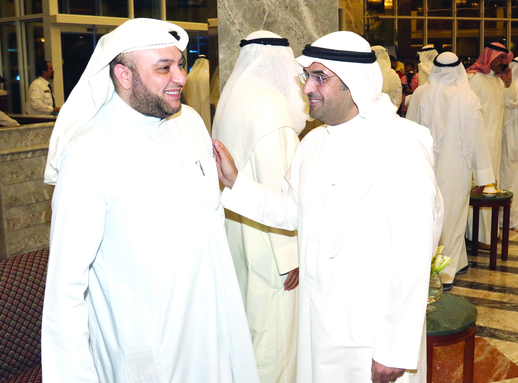 الحجرف ورئيس التحرير الزميل ماجد العلي 