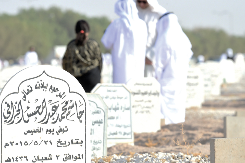 قبر الراحل جاسم الخرافي 