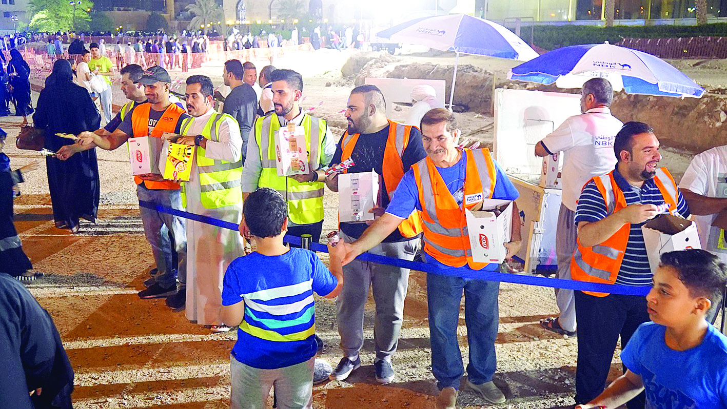 تقديم المثلجات