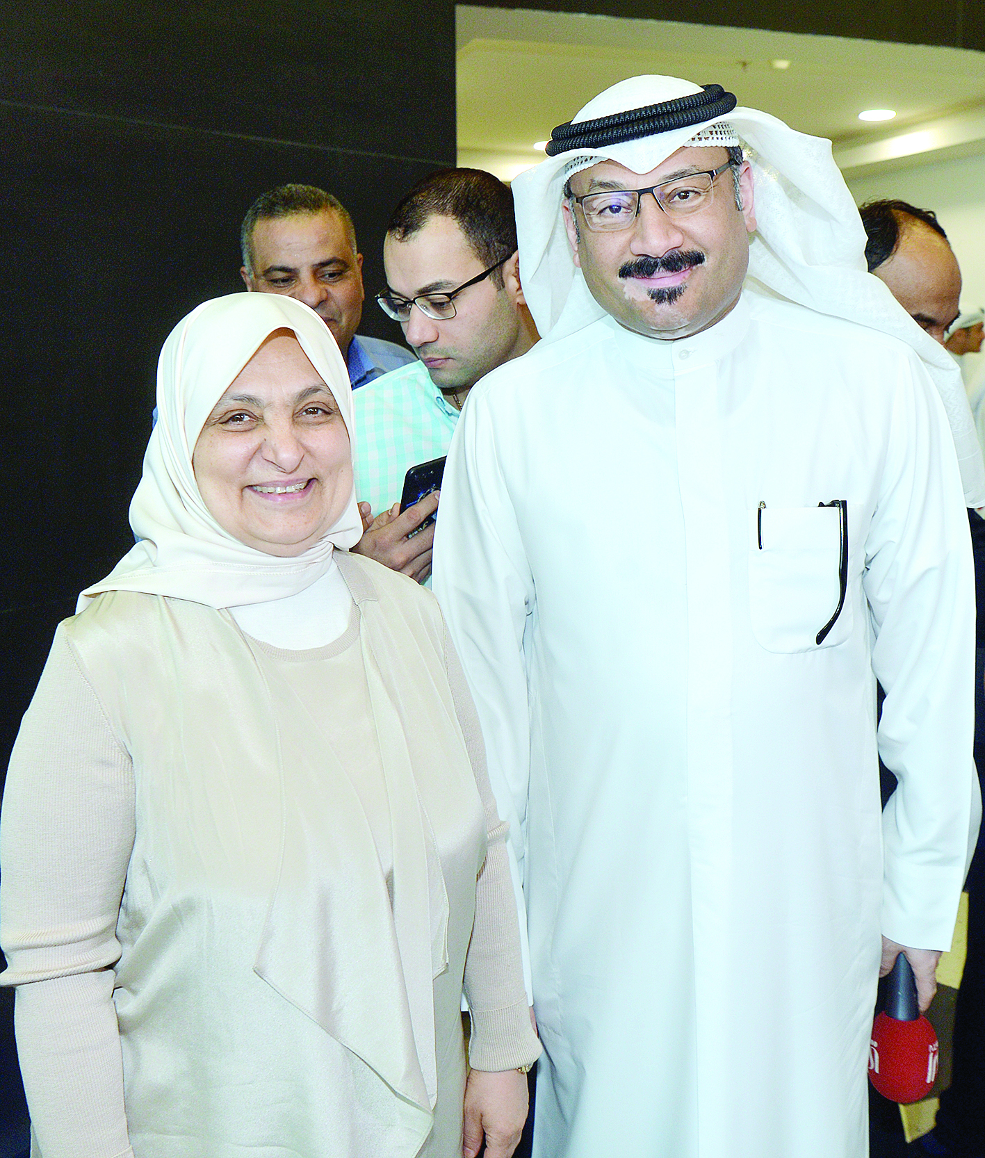 الصبيح مع الزميل ناصر الفرحان