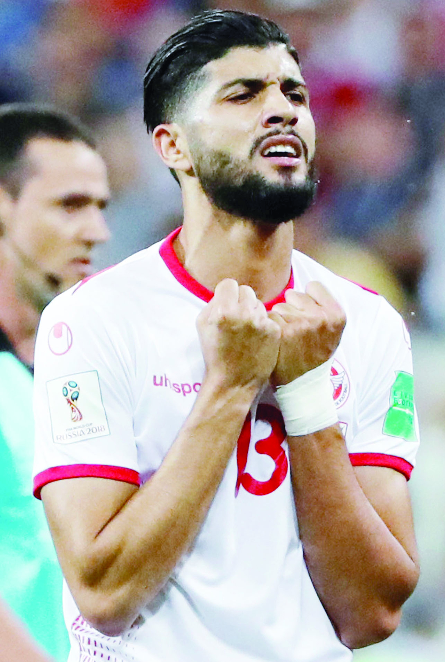 فرجاني صاصي صاحب الهدف التونسي أمام إنكلترا    (رويترز)