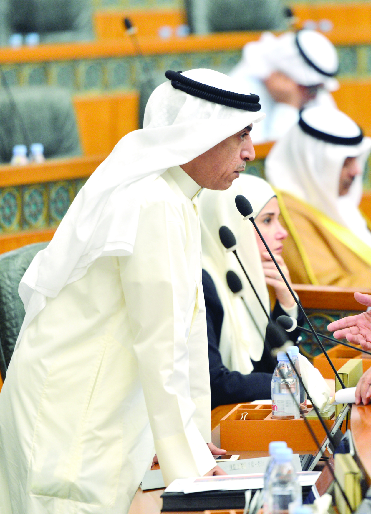 العازمي متحدثاً