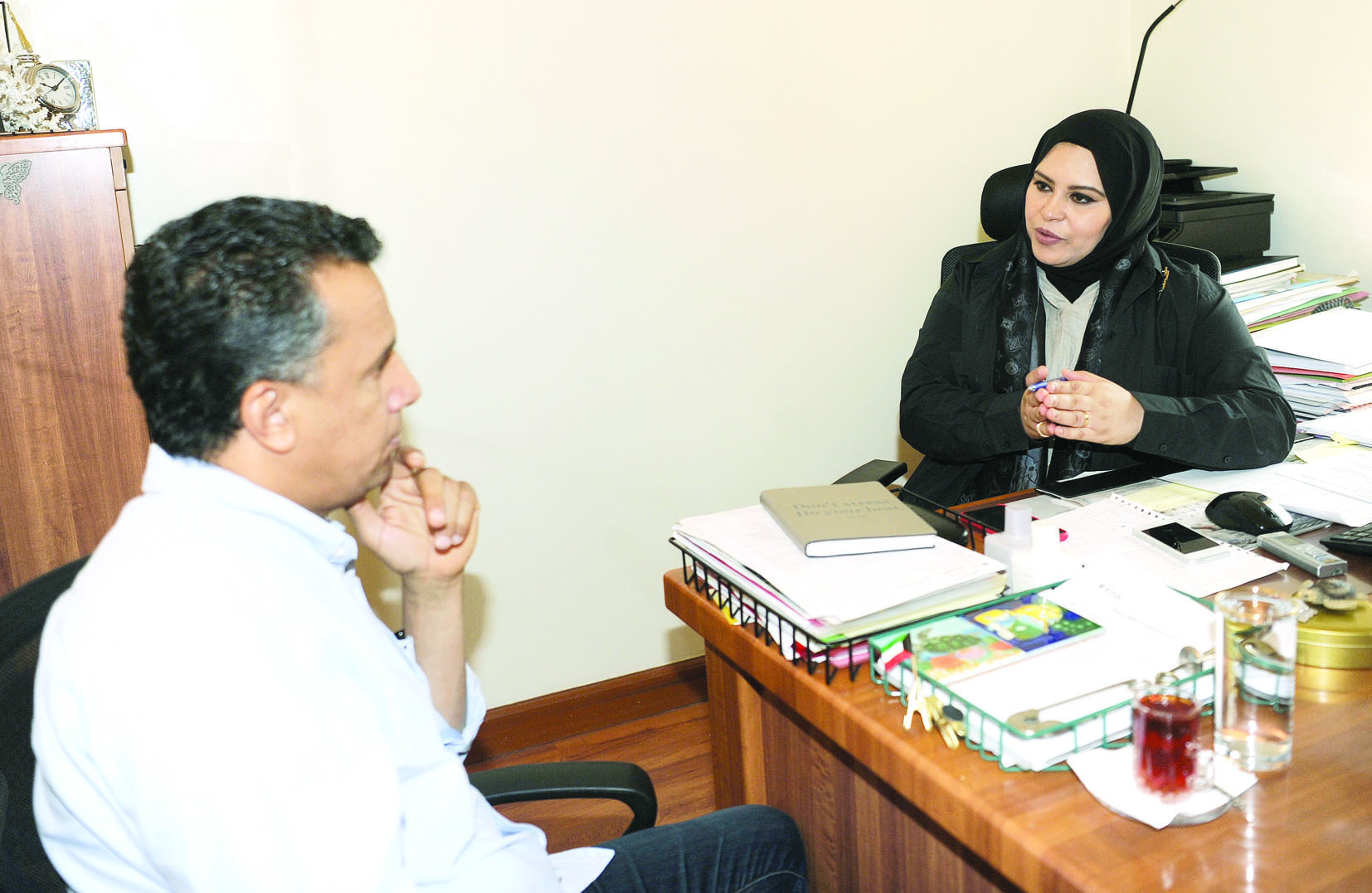 الياقوت متحدثة للزميل هاني شاكر