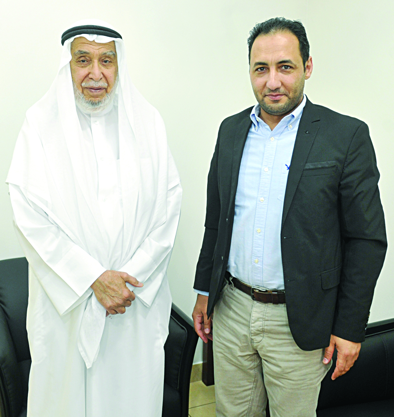 المذكور والزميل أحمد زكريا  	(تصوير سعد هنداوي)