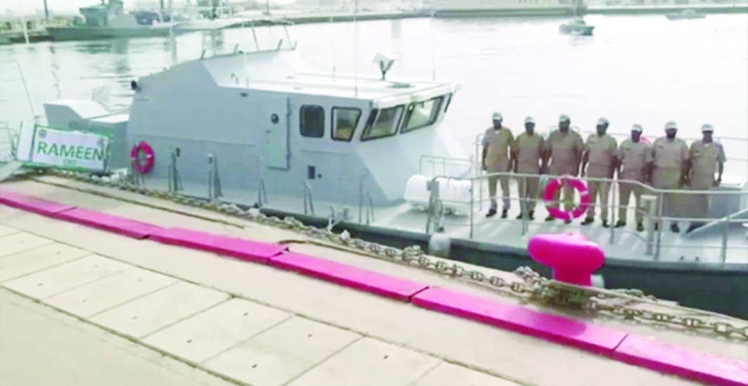 أحد الزوارق السعودية الجديدة التي انضمت للتحالف العربي