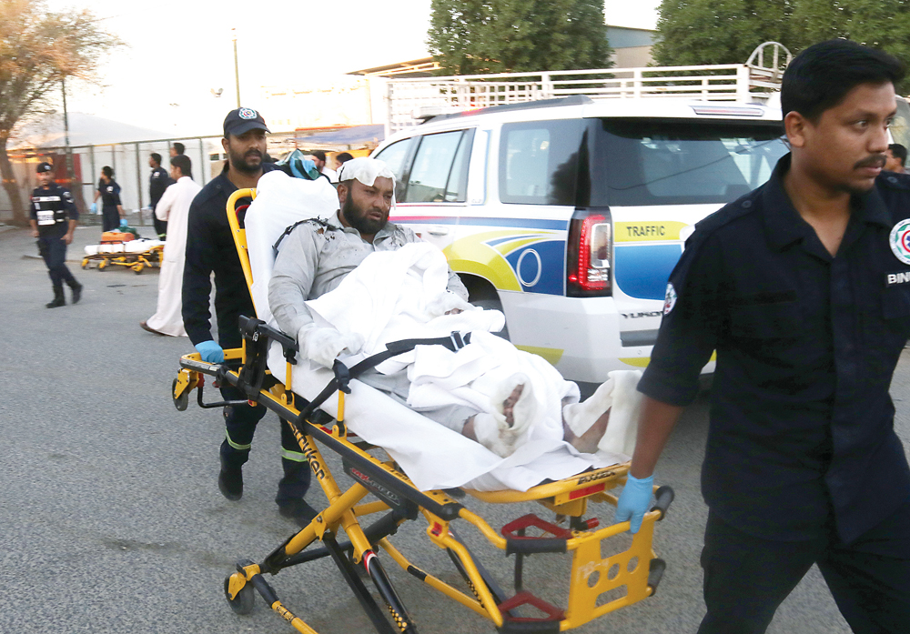 نقل أحد المصابين