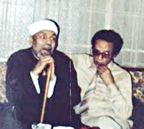 محمود والداعية الراحل محمد متولي الشعرواي 