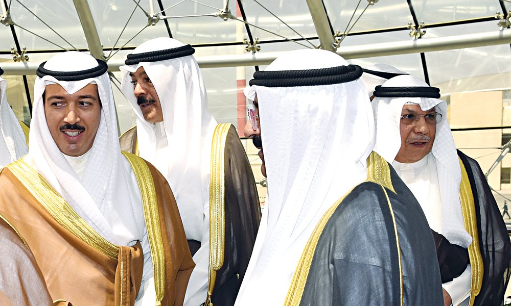 مشعل الأحمد وخالد الجراح ومحمد الخالد وأحمد الجابر العبدالله