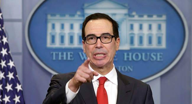 وزير الخزانة الأميركي ستيفن منوتشين 