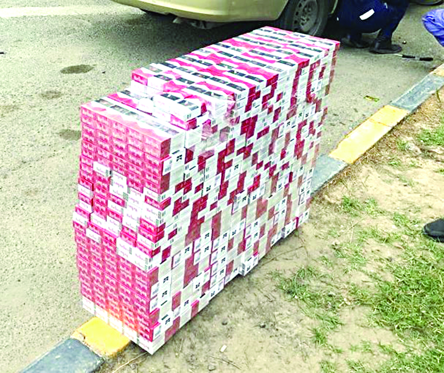 السجائر المصادرة