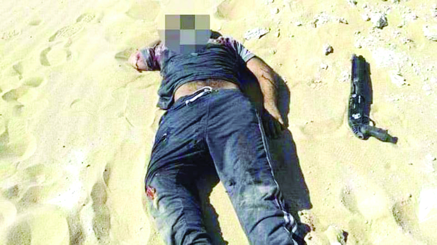 إرهابي قتيل من مهاجمي الأقباط في المنيا