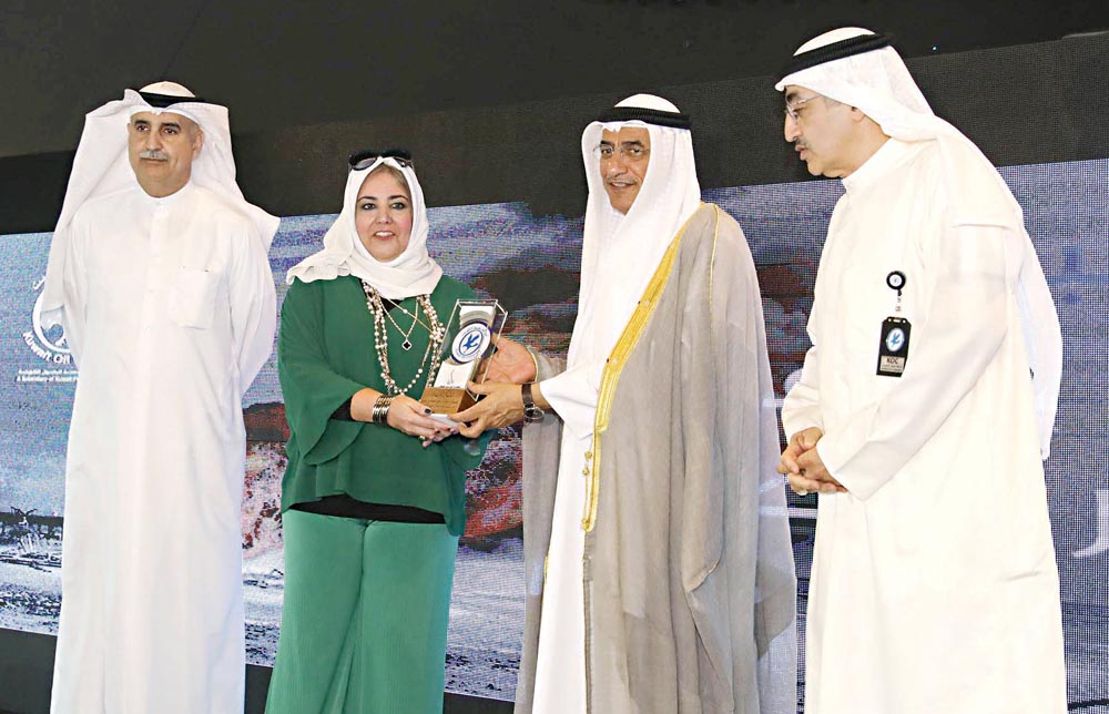 تكريم وجدان العقاب 	(تصوير سعد هنداوي)