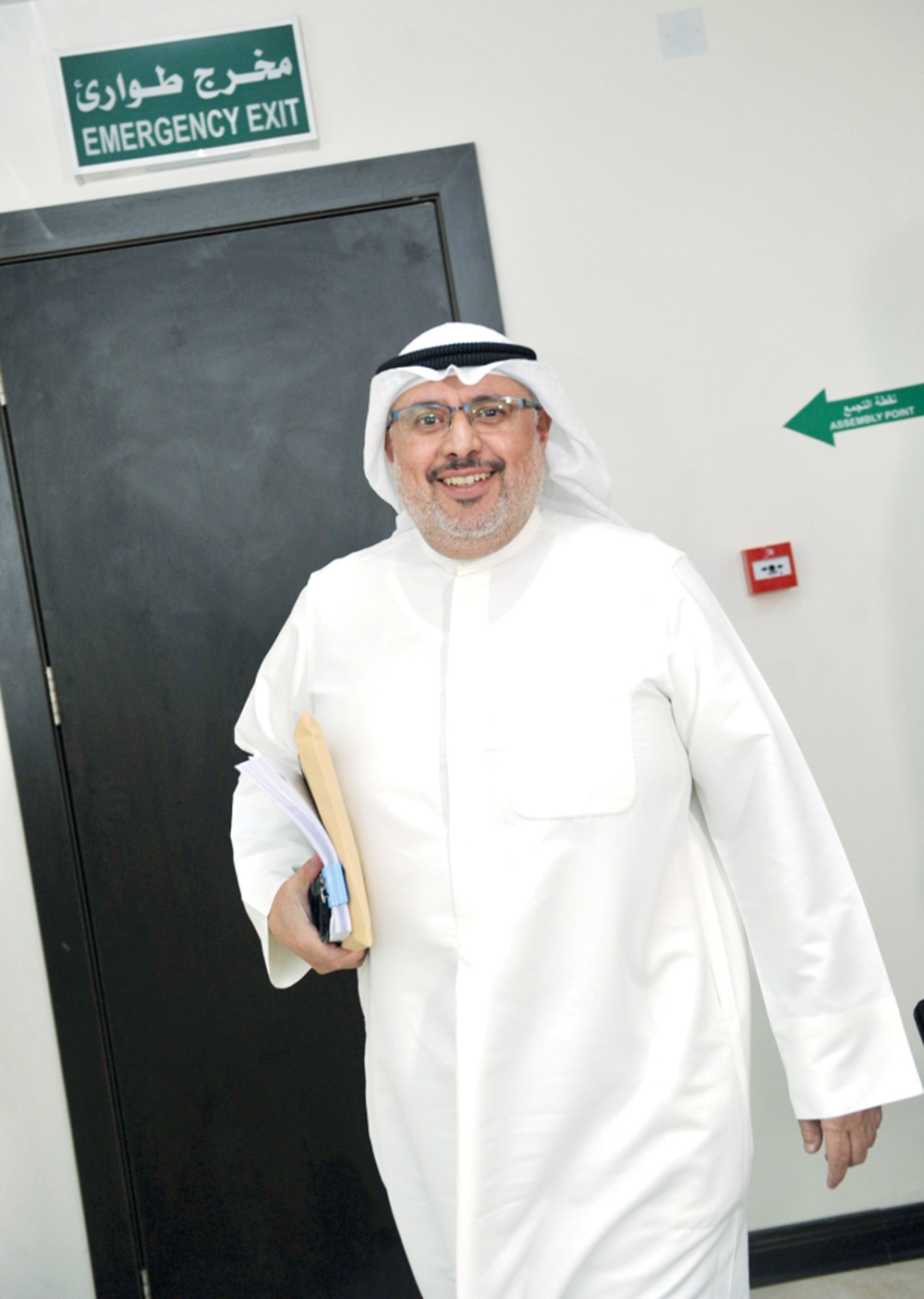 الحصان بعد انتهاء المؤتمر 	 (تصوير سعد هنداوي)