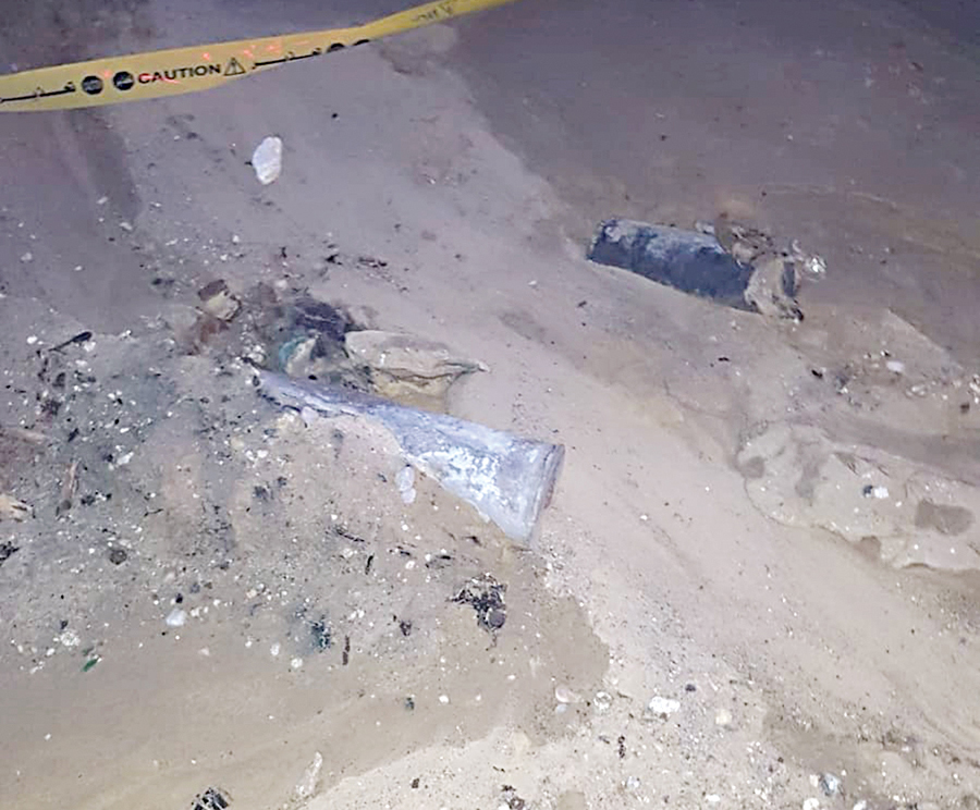 الأمطار كشفت الأجسام الغريبة في البر