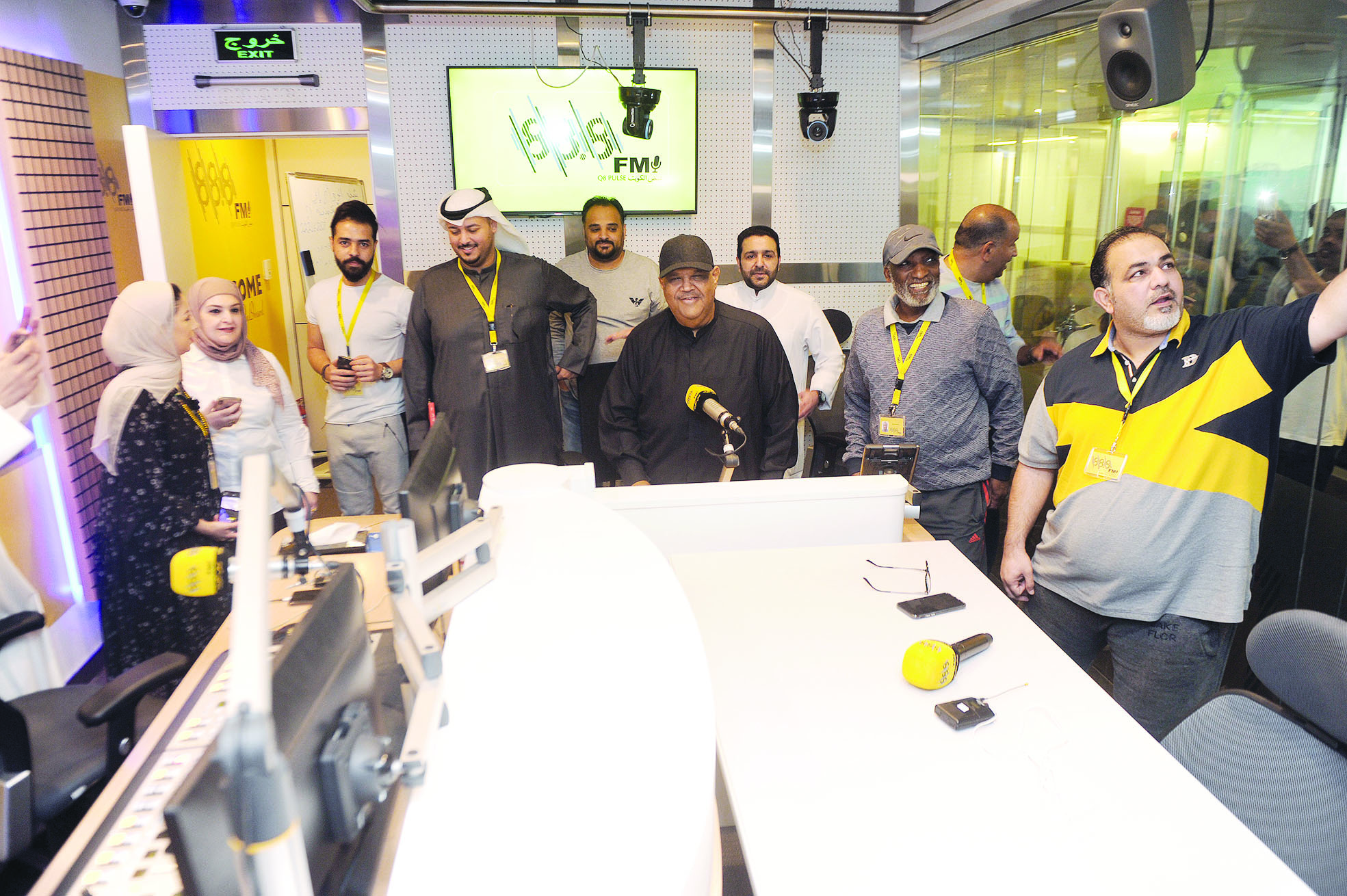 «بوشعيل» في «ديوانية الياقوت والأنصاري»              ( تصوير بسام زيدان)