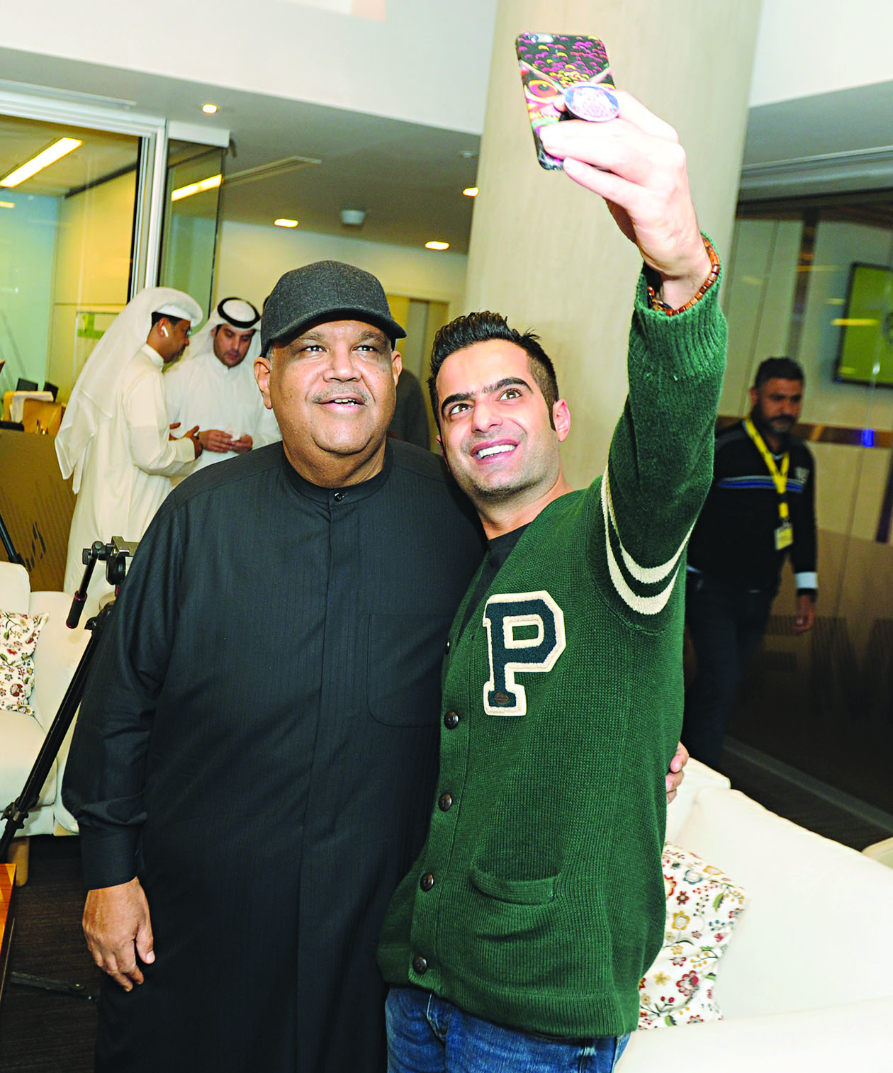 ... و«سيلفي» مع الزميل حمود العنزي 