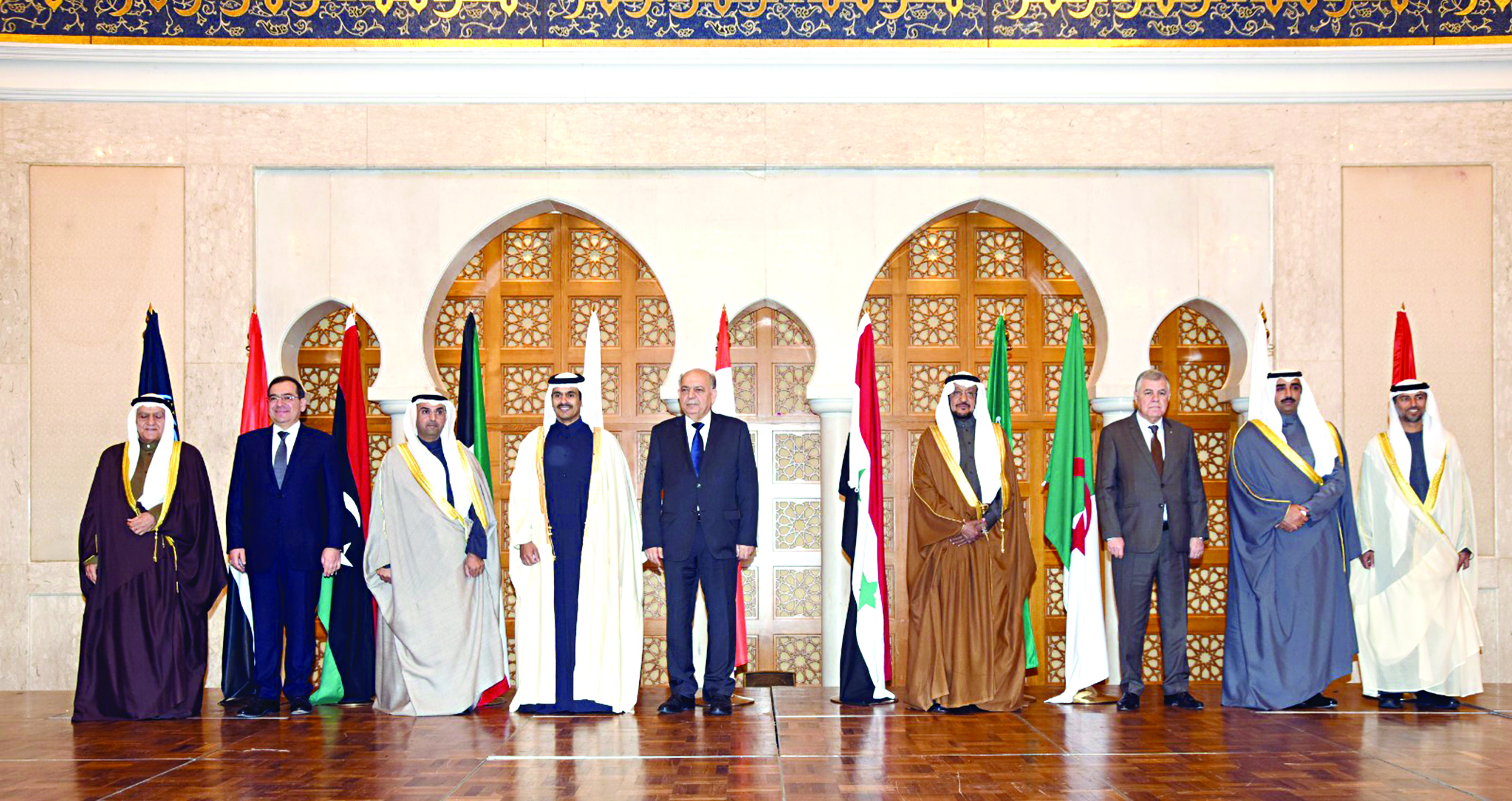 لقطة جماعية قبيل اجتماع «أوابك»	(تصوير بسّام زيدان)