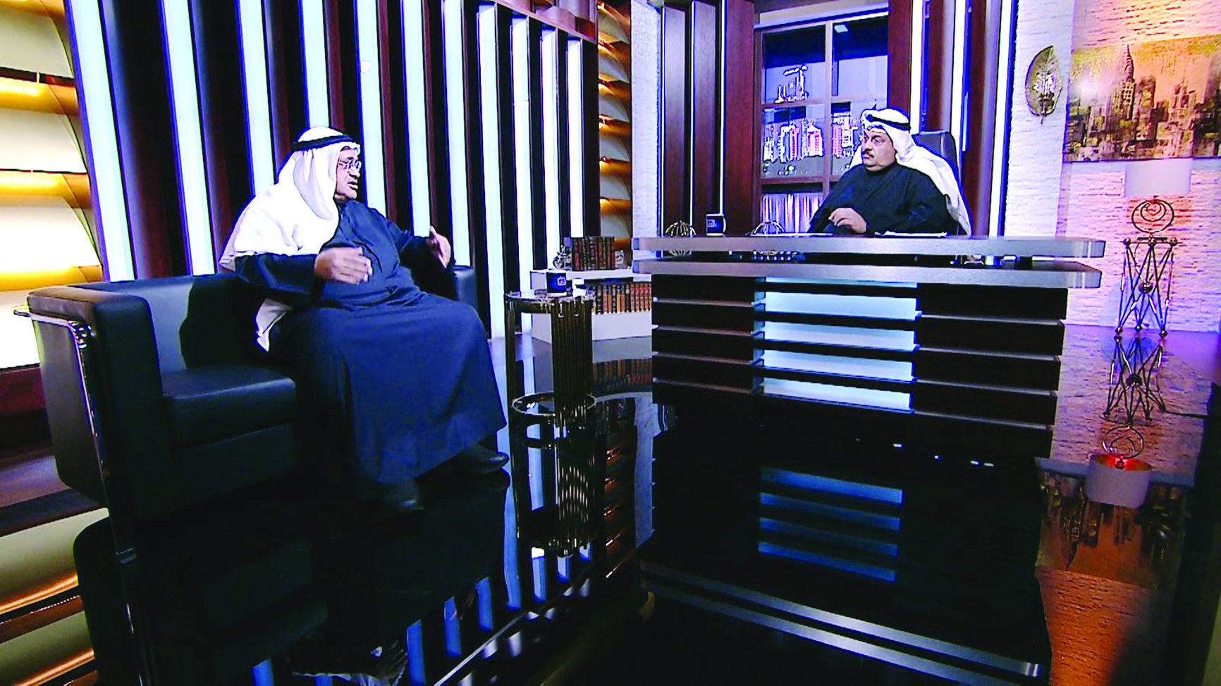 الديين في لقائه مع الزميل وليد الجاسم في برنامج «عشر إلا عشر»