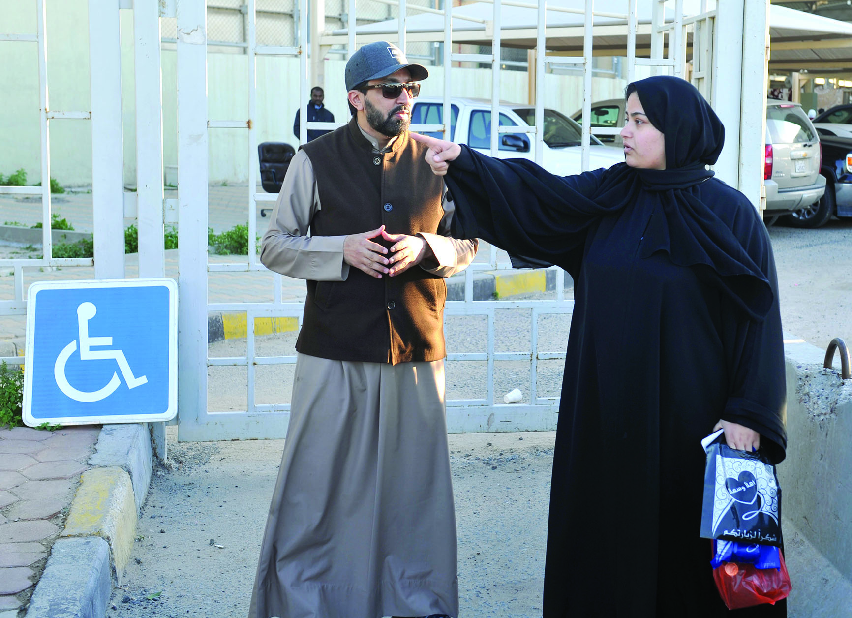 أبرار الشمري تتحدث للزميل غانم السليماني