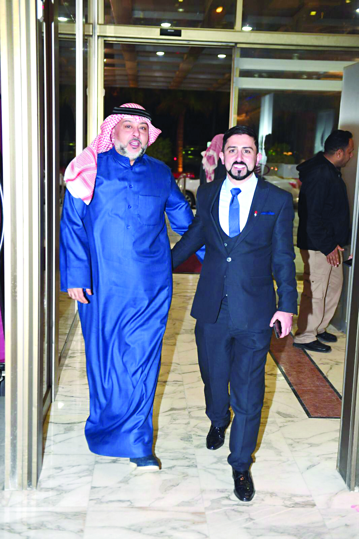 محمد الحسيني مستقبلاً حسن البلام