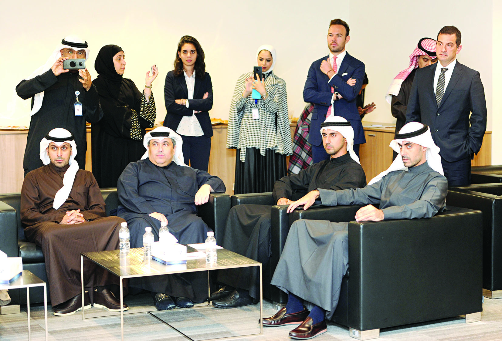 بدر الخرافي وخالد الفلاح وفهد المخيزيم وعبدالله التركيت 	(تصوير بسّام زيدان)