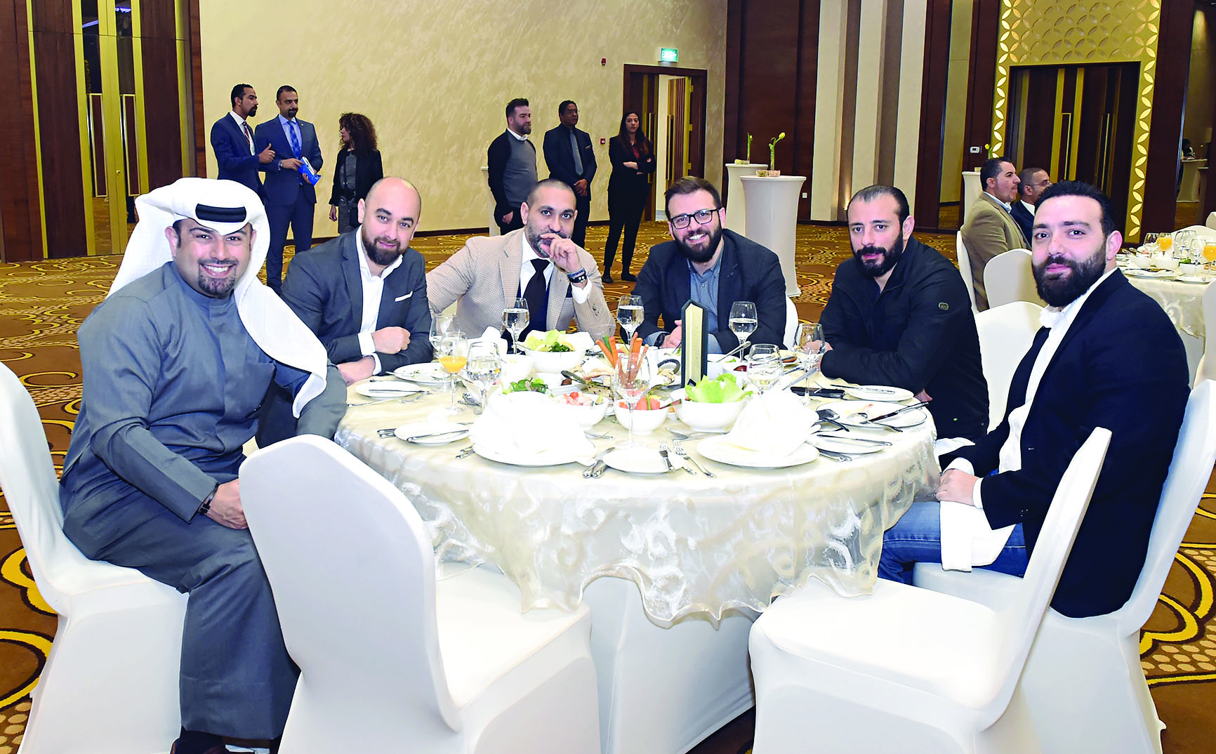 نديم بيضون ومحمد رضا وبلال حسن ونائل الحلبي وإبراهيم كلش وعبدالرزاق العيسى