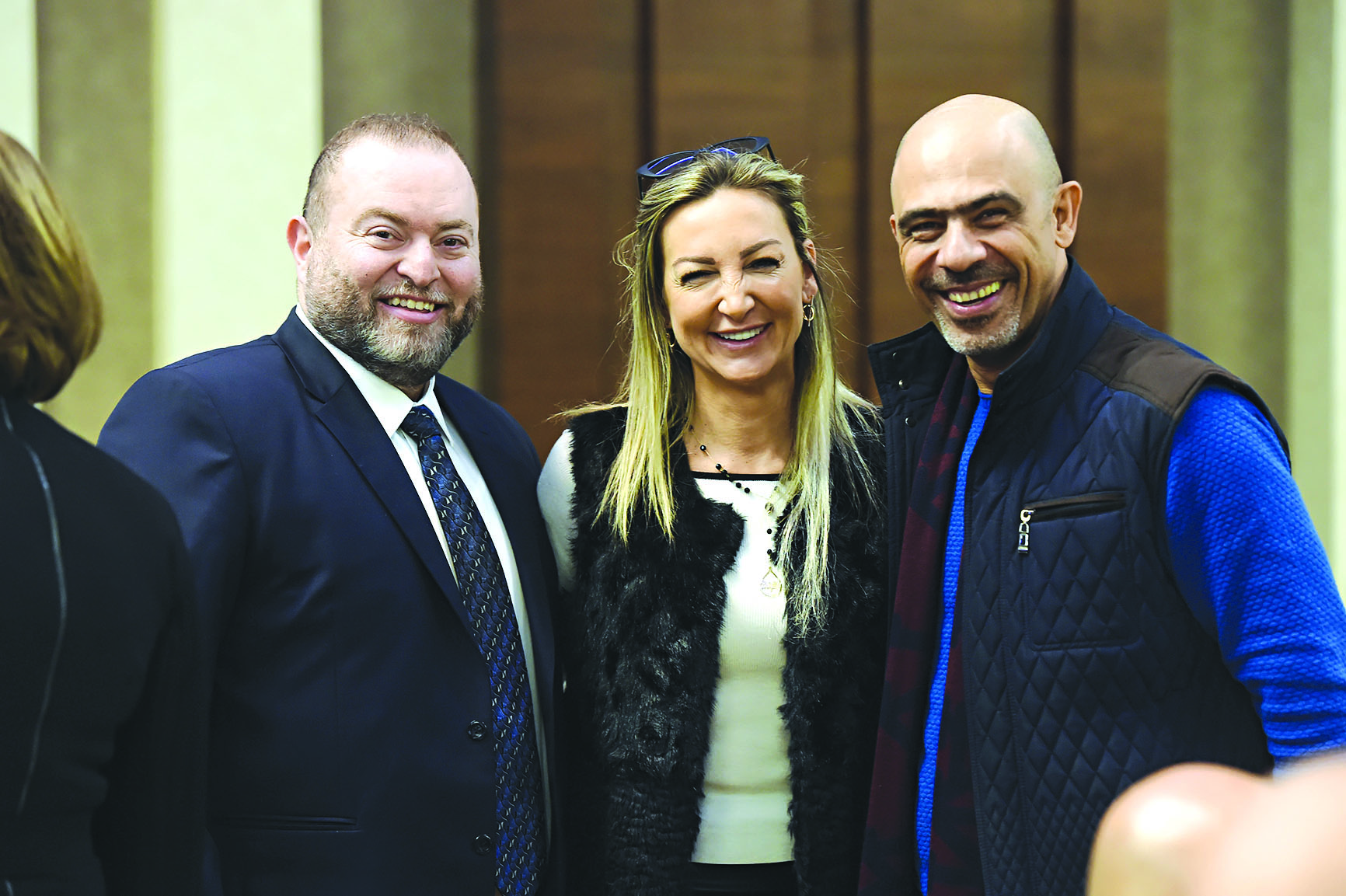 مروان فرح وبريجيت رجب وعمر مسوح