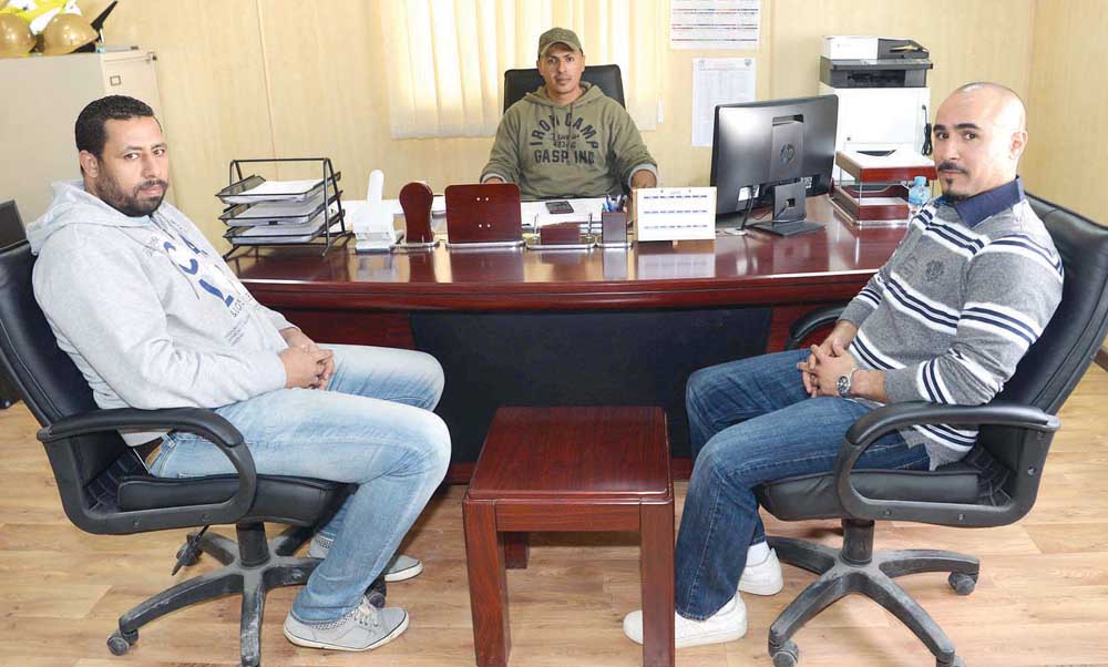 الرشيد والنصرالله يتحدثان للزميل علي العلاس