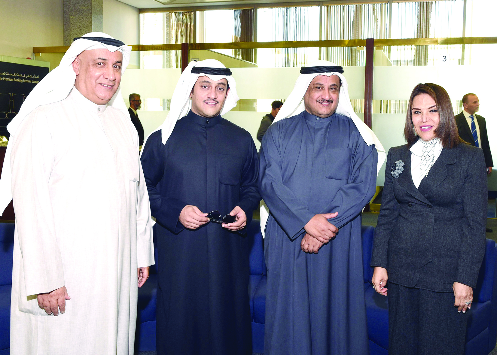 شيخة البحر ولؤي وطلال الخرافي وصلاح الفليج