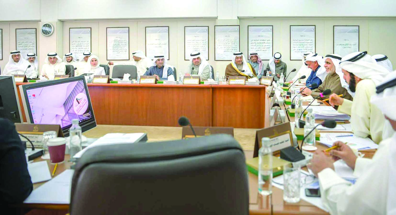 رئيس مجلس الوزراء والوزراء في اجتماع اللجنة