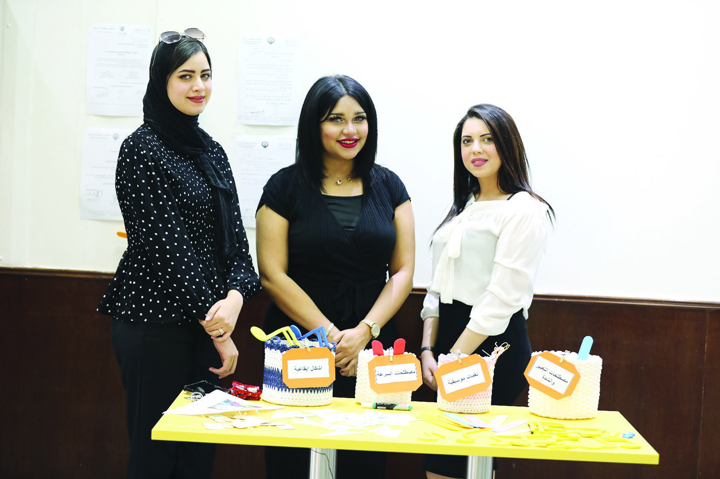 ميرنا رضا ودلال بدر وإنجي صبري 