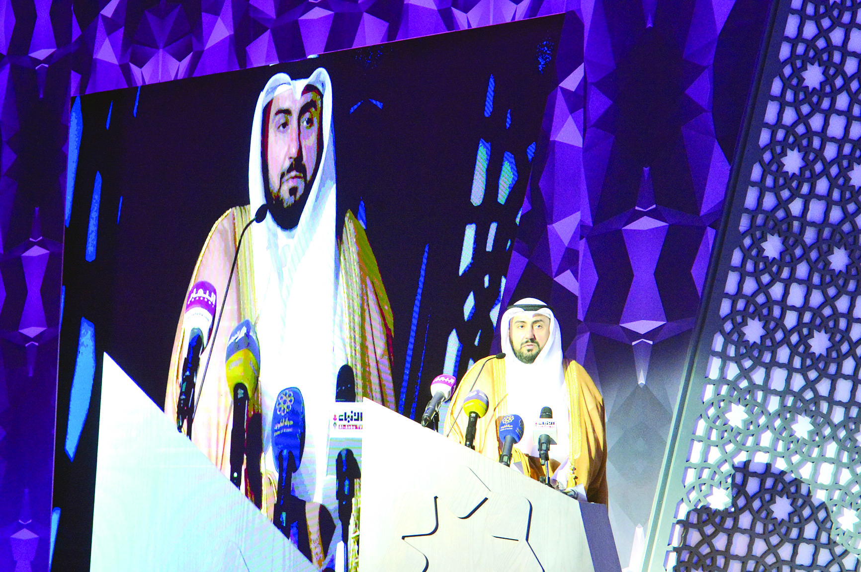 باسل الصباح يلقي كلمته في افتتاح المؤتمر                   