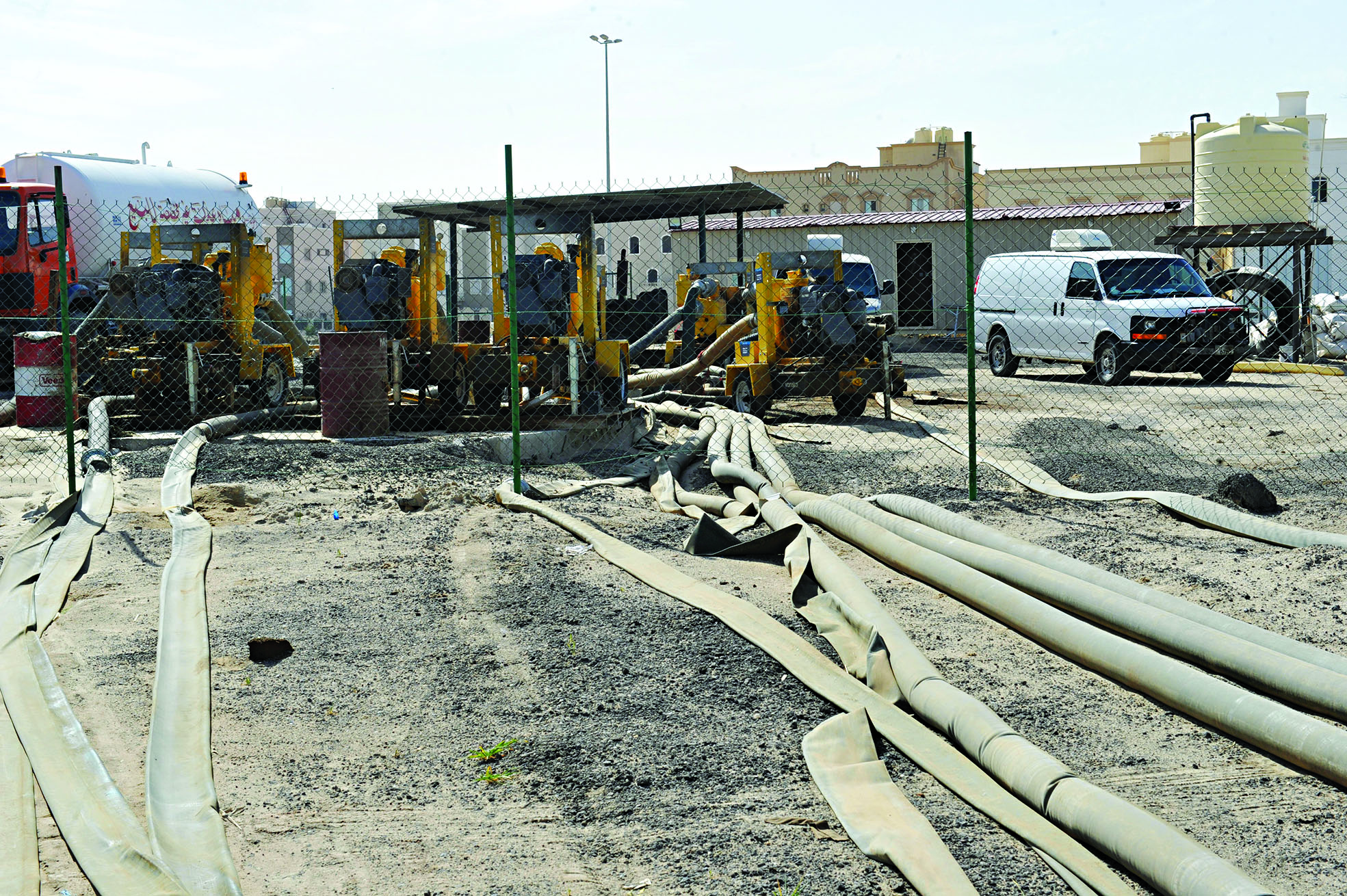 مضخات سحب المياه التابعة لوزارة الأشغال