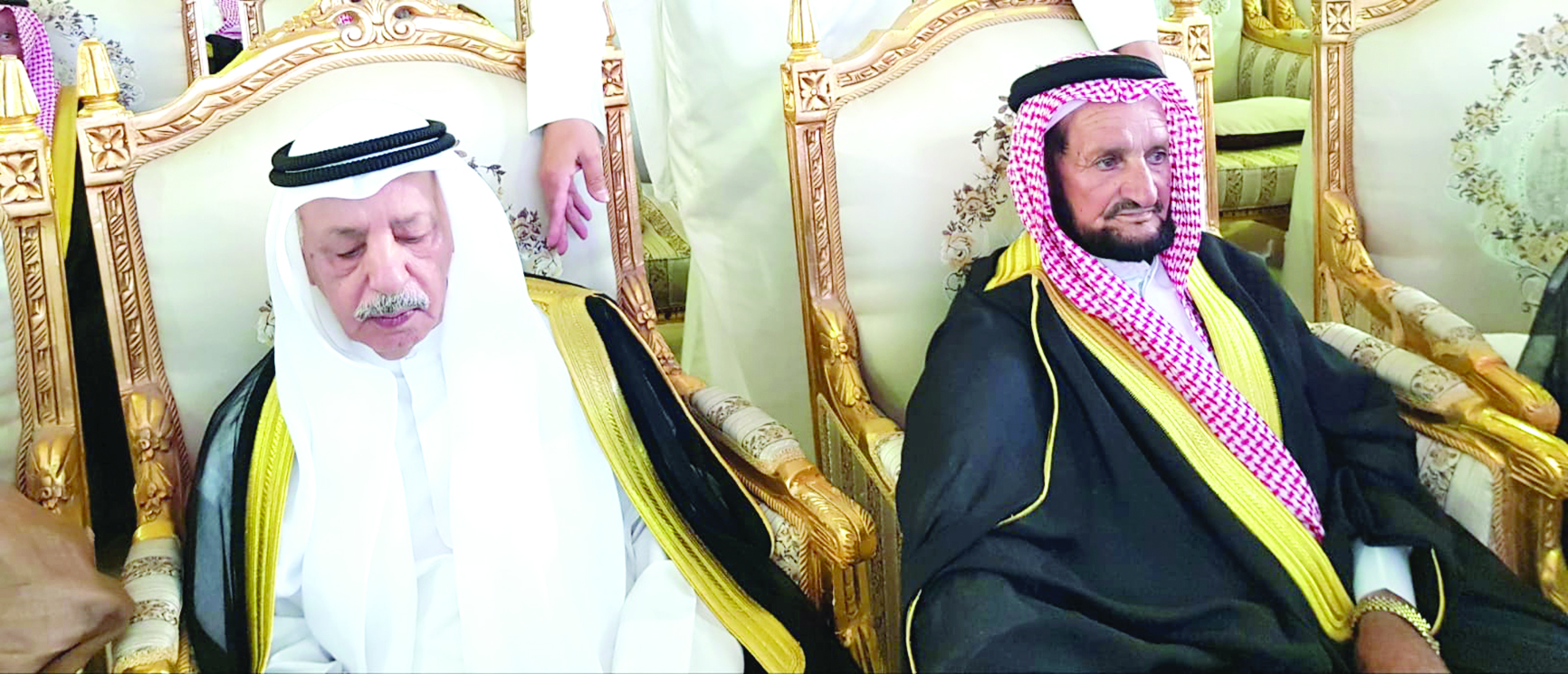 فلاح بن جامع لدى استقباله حبيب بن جامع