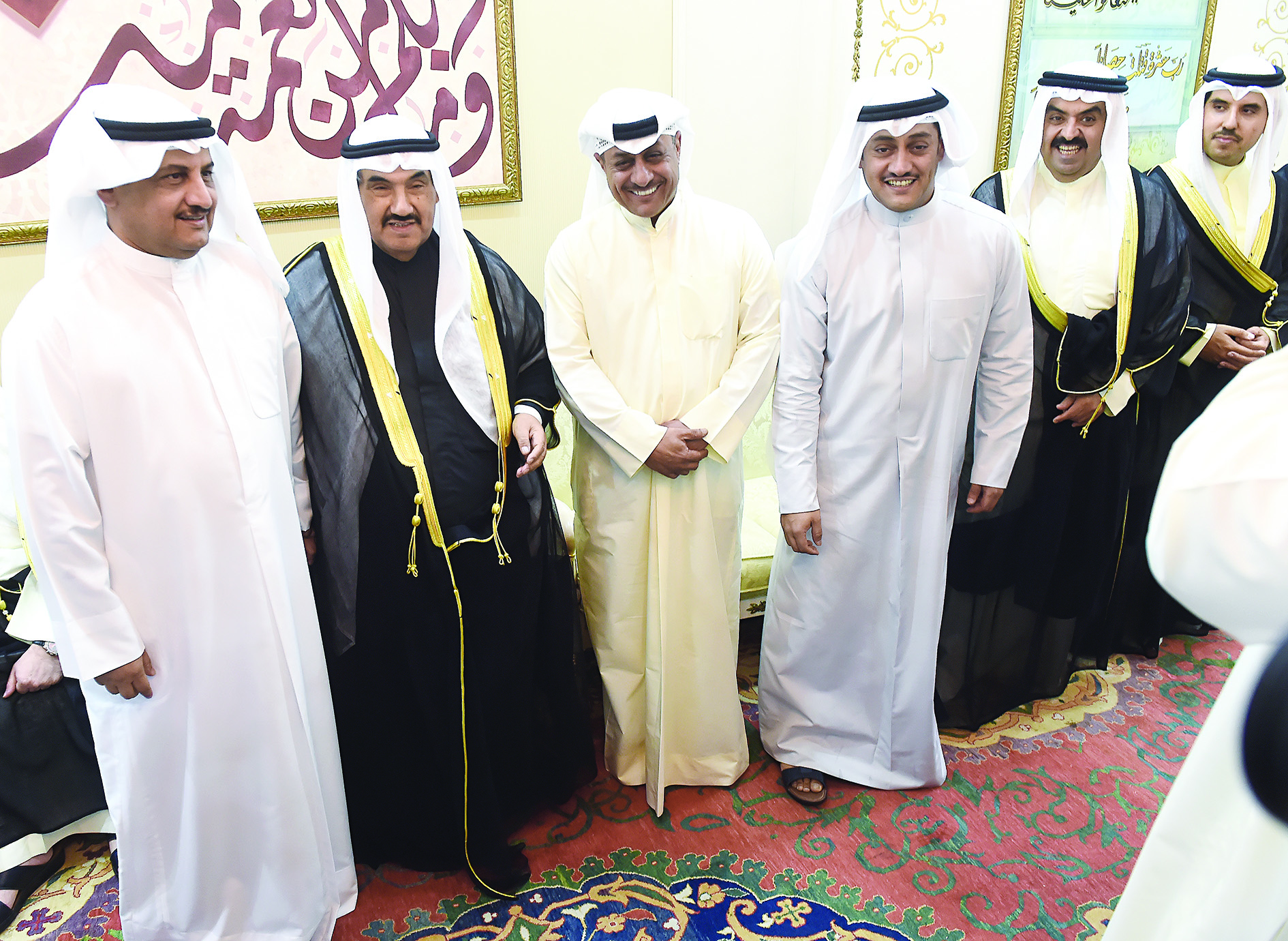 ناصر المحمد متوسطاً لؤي الخرافي وطلال الخرافي وخالد البدر