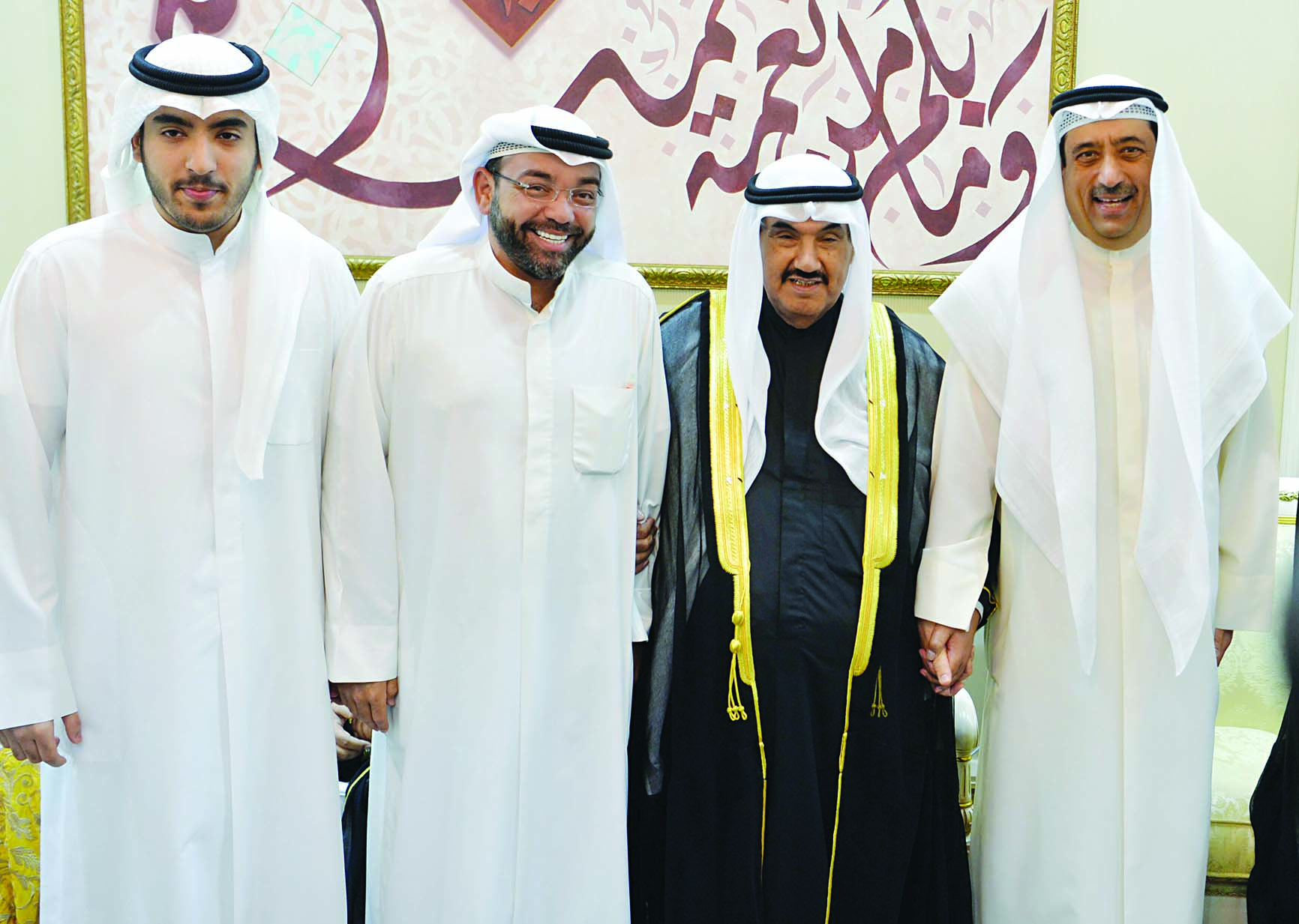 ناصر المحمد ويوسف خالد المرزوق وفواز المرزوق ونجله