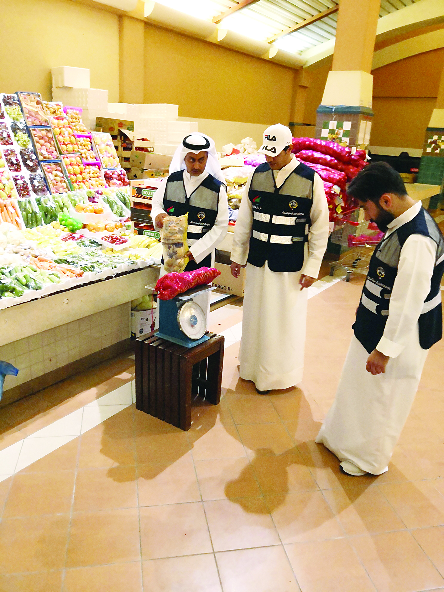 منع التلاعب في أوزان الخضراوات 