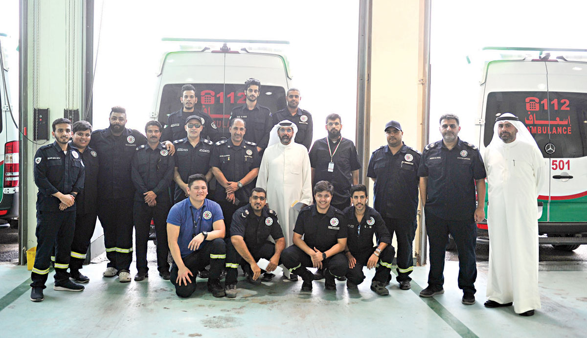 الجلاهمة متوسطاً فنيي الطوارئ الطبية