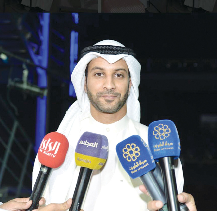 المجيبل متحدثاً لوسائل الإعلام