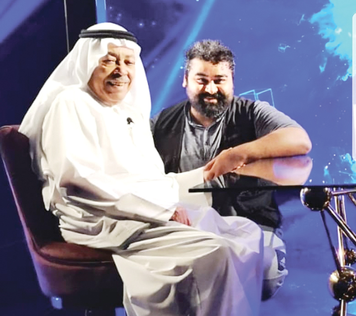 رمضان خسروه في صورة مع سعد الفرج