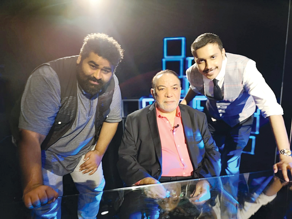 خسروه مع نجم عبدالكريم وعبدالرحمن الدّين