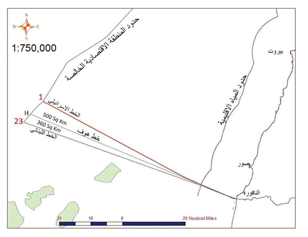 المنطقة المتنازَع عليها و... خطوطها